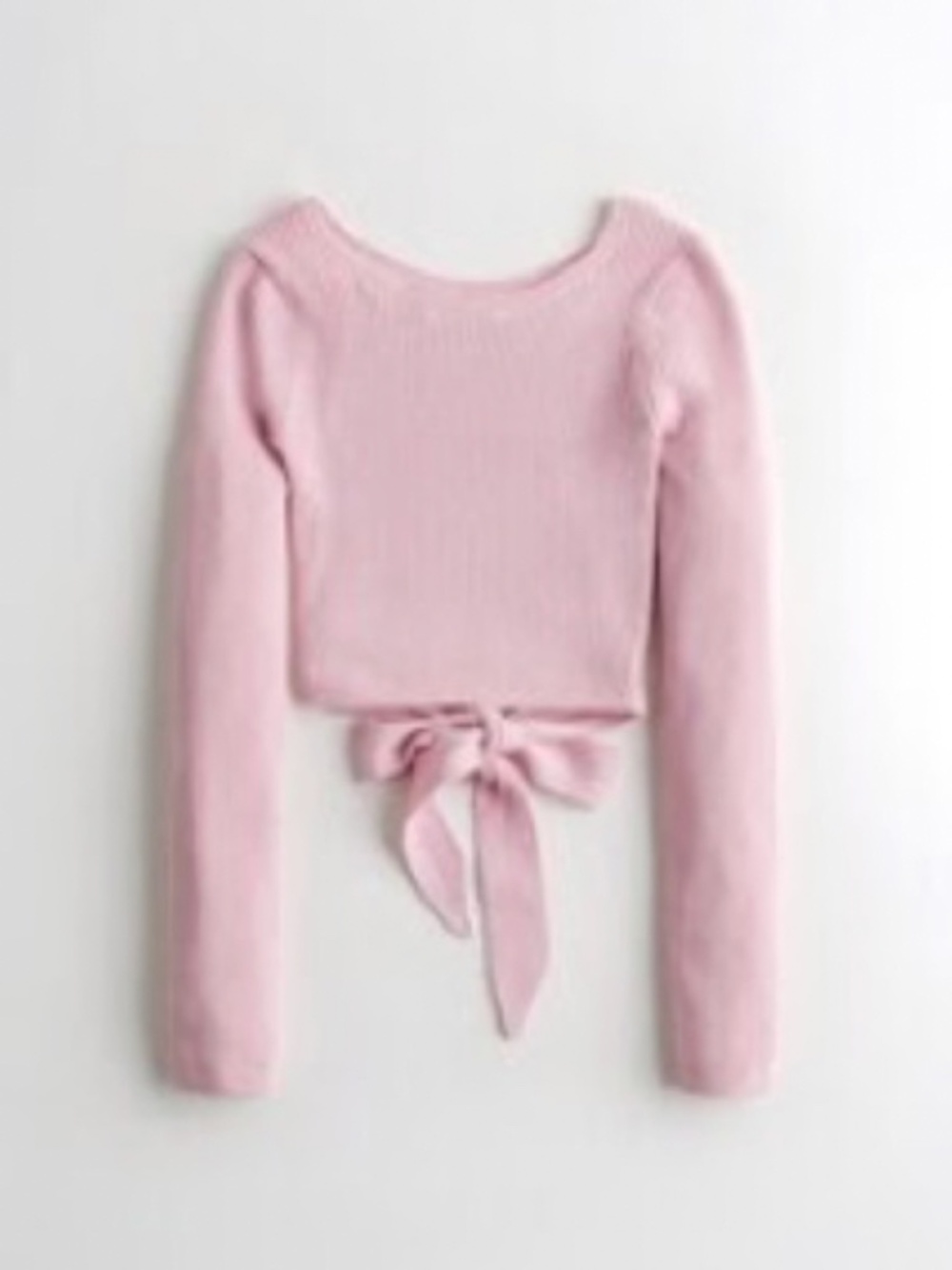 Hollister Crop Multi-Way Tie-Hem Sweater